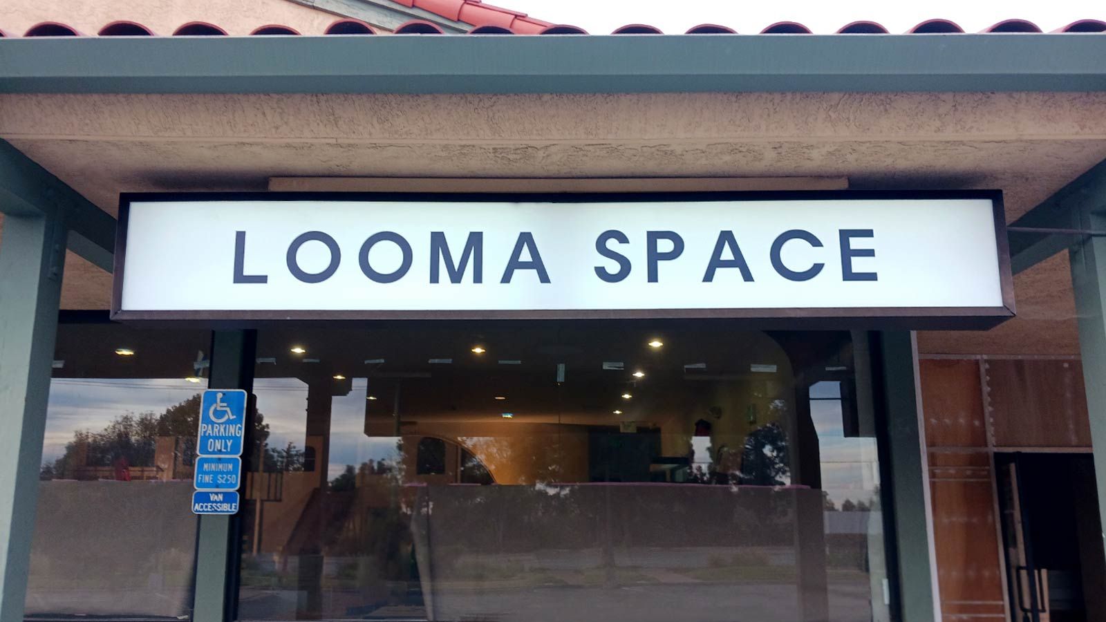Looma Space light up sign face replacement