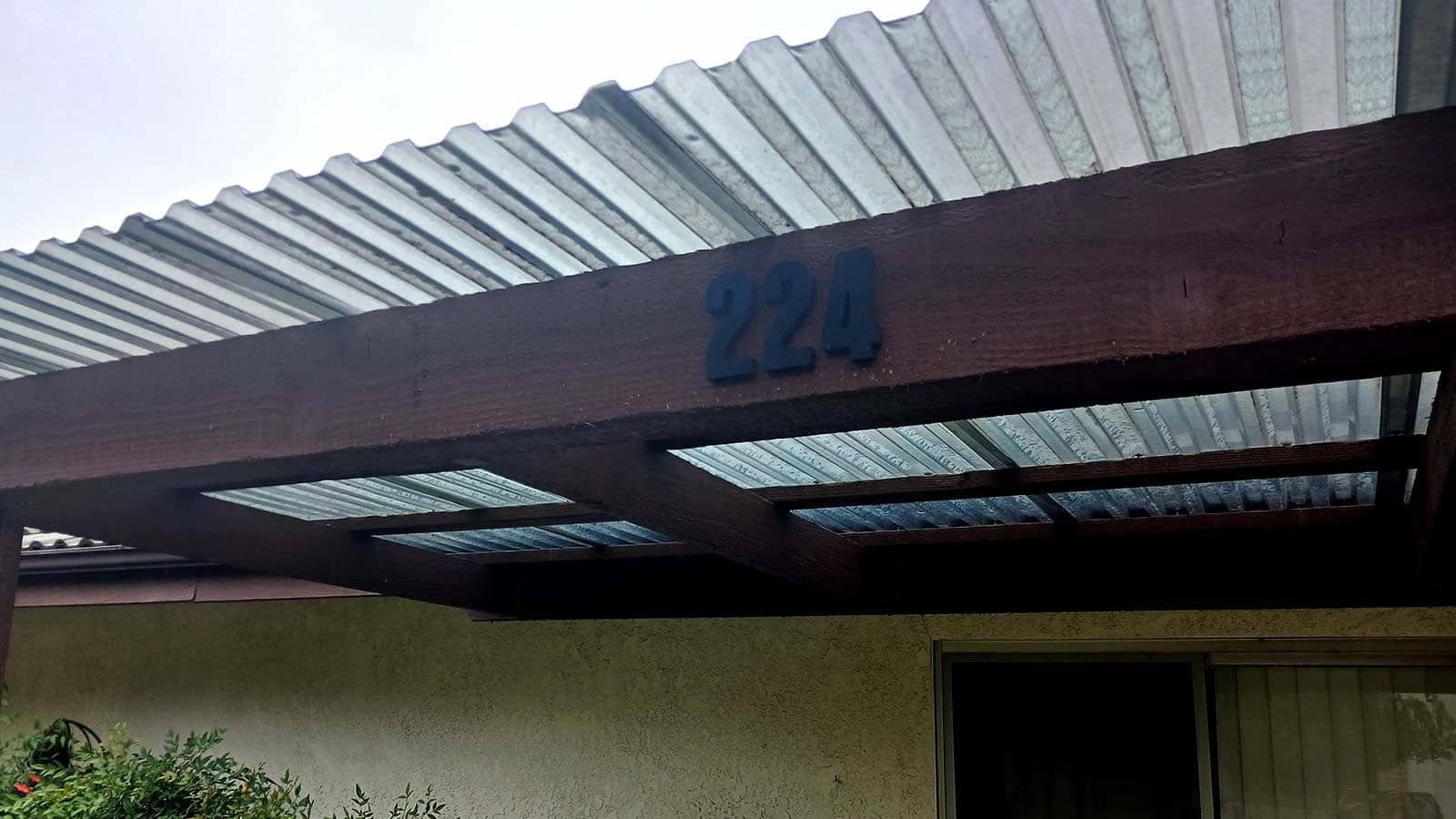 Inland Christian Home 3D sign attached outdoors