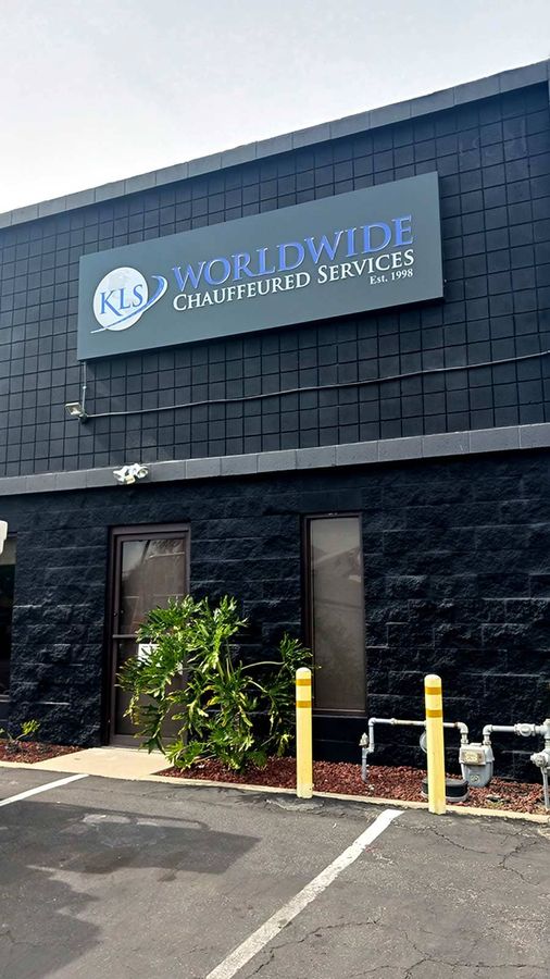 KLS Worldwide Chauffeured Services outdoor signage
