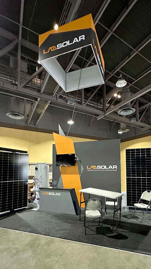 LA Solar Group trade show displays for interior use