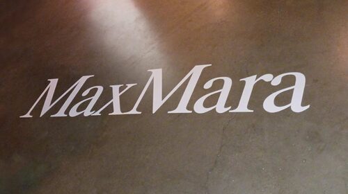 MaxMara floor decal for branding
