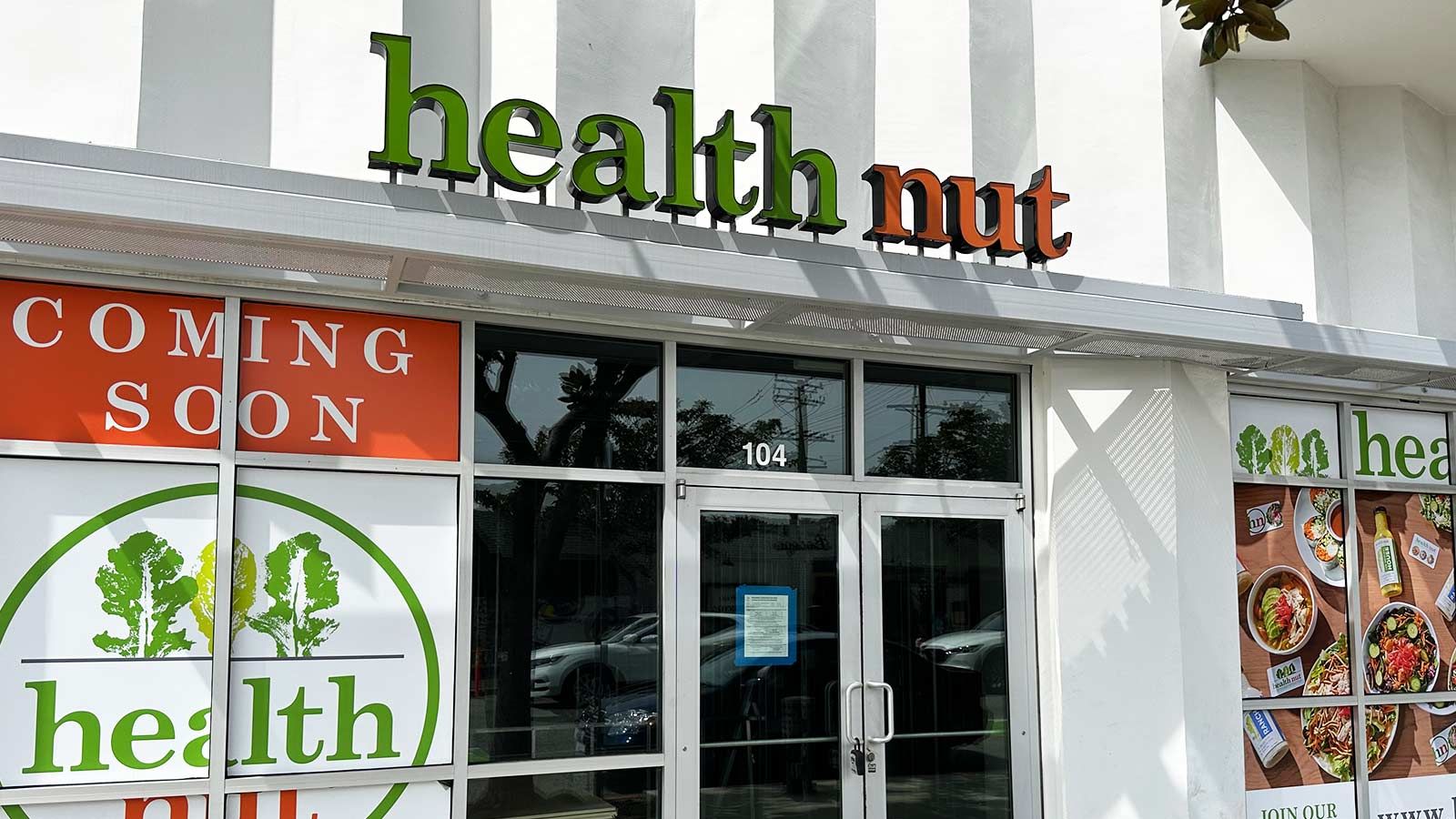 Health Nut outdoor signs for branding