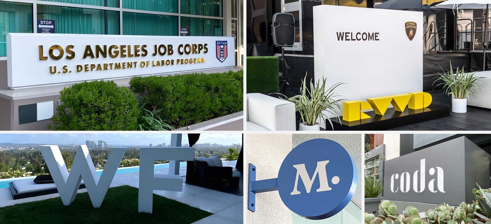 3D metal signs and letters for different brands made in various designs from top-grade aluminum