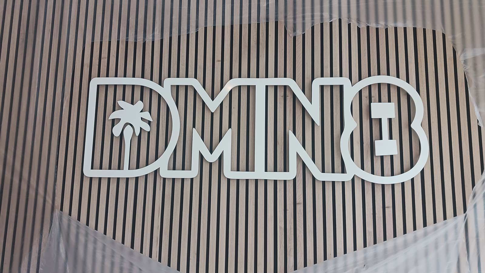 DMN8 interior 3D logo sign made of aluminum