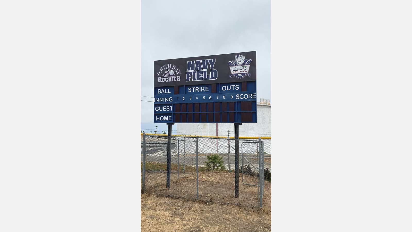 baseball stadium sign