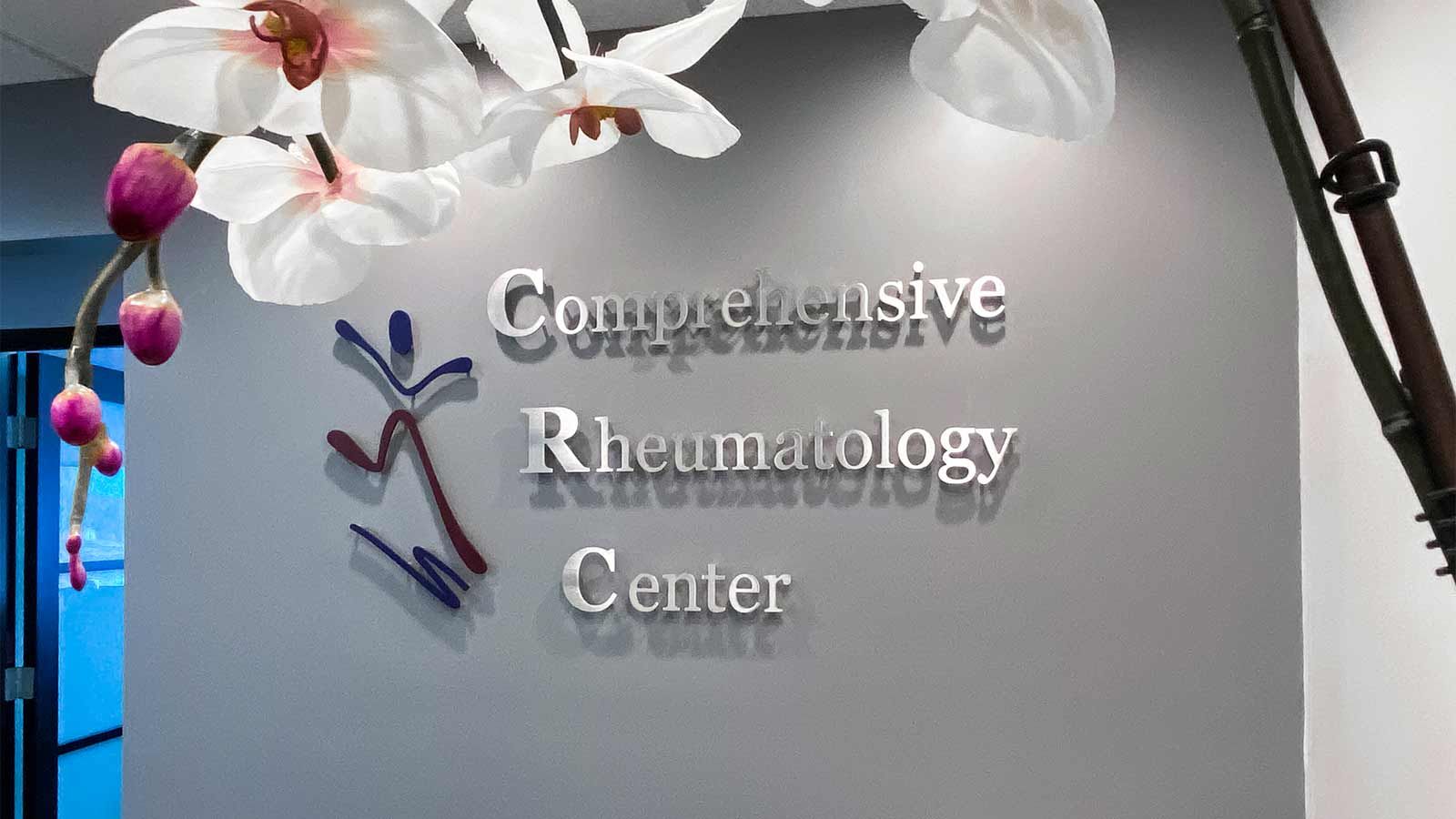 comprehensive rheumatology center pin mounted letters