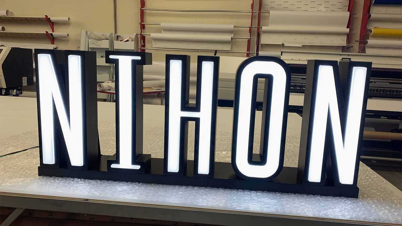 nihon freestanding lighted letters