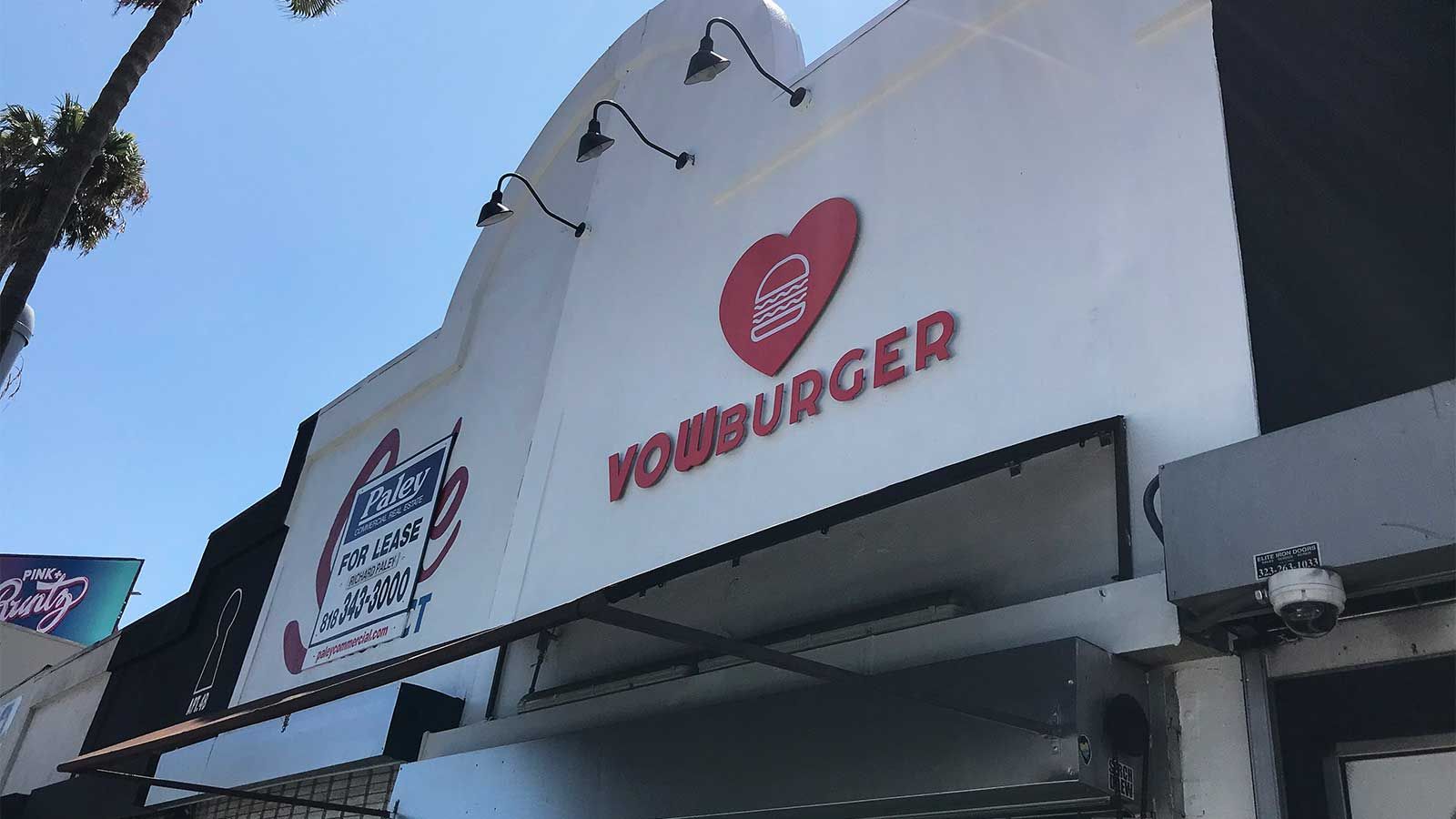 vowburger pin mounted aluminum letters