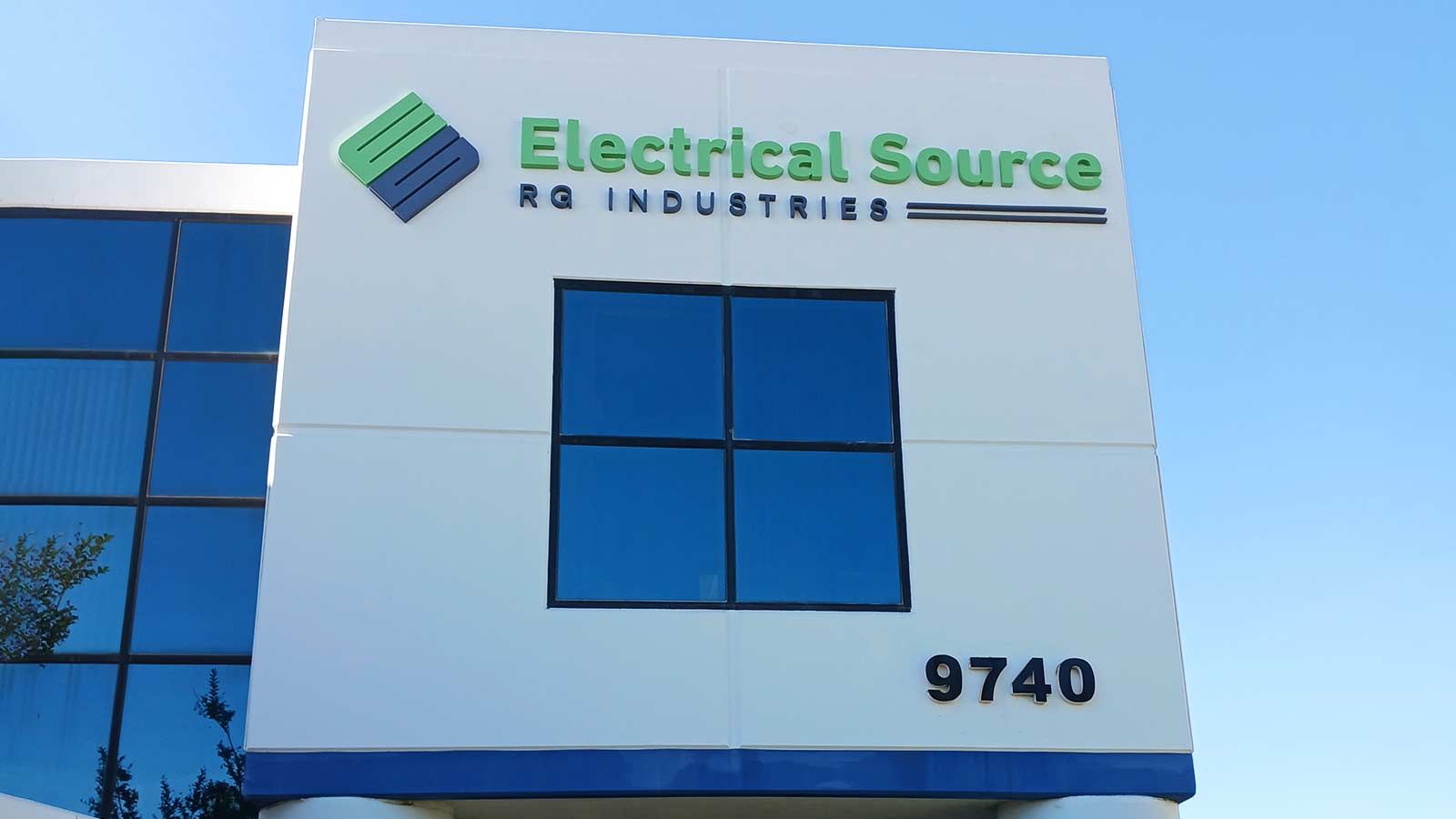 Electrical Source Holdings building signs on the facade