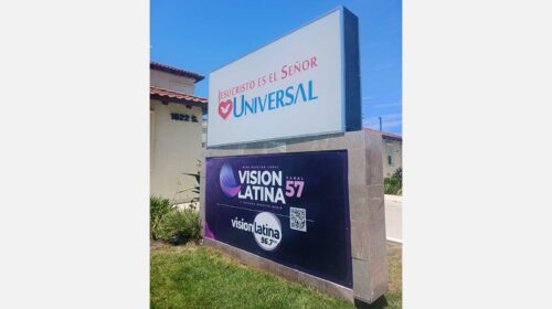 The Universal Church outdoor monument sign replacement