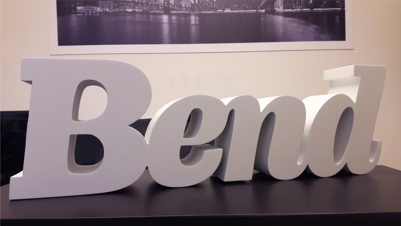 bend painted plywood 3d letters