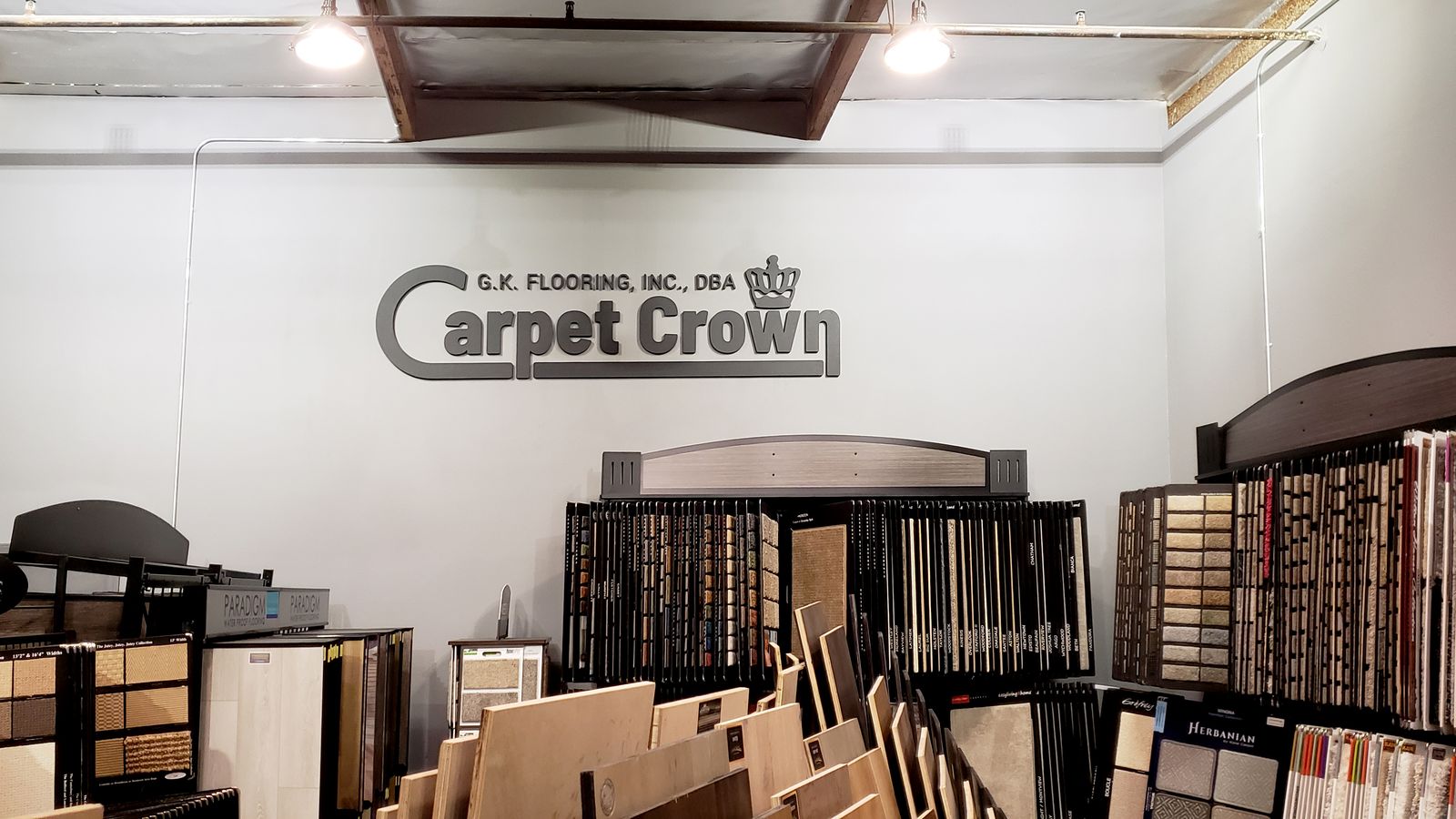 carpet crown pvc 3d letters