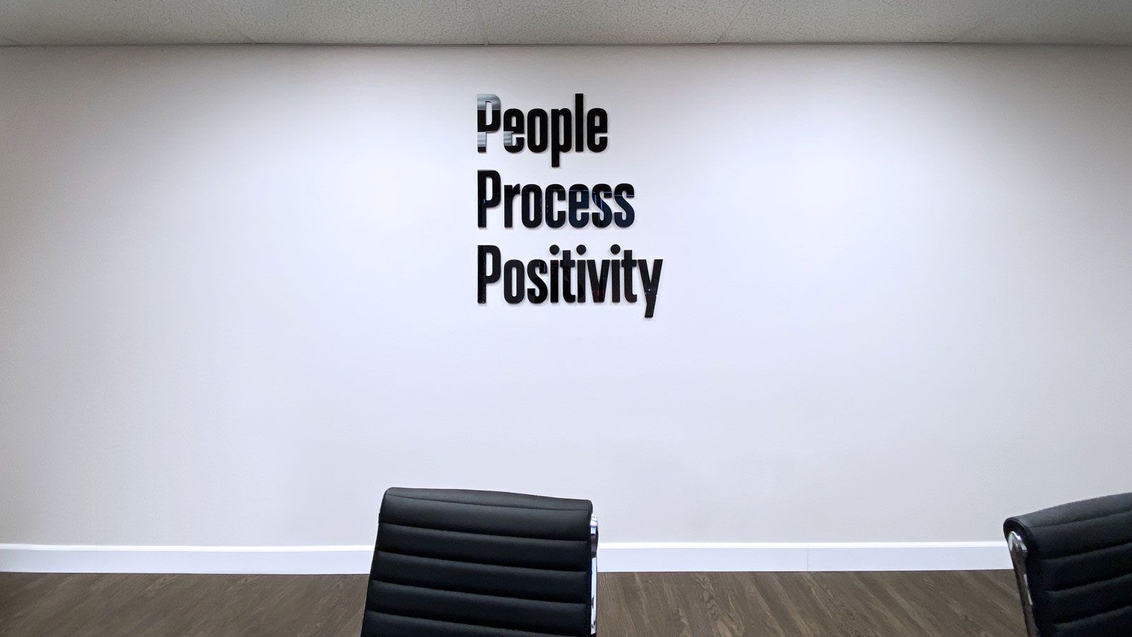 motivational quote office 3d letters