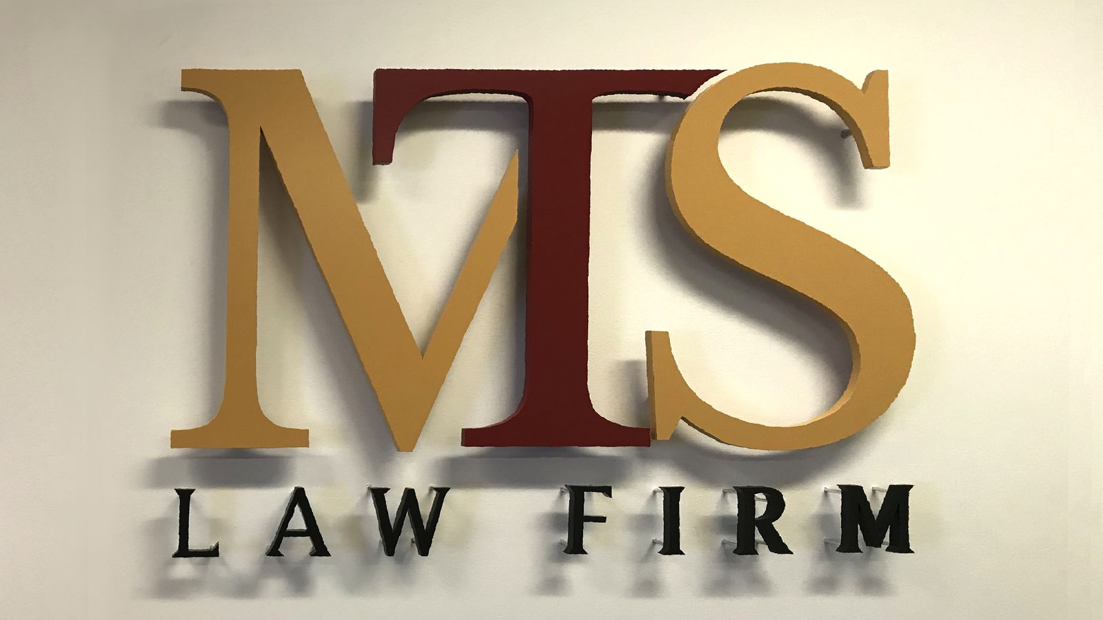 mts law firm dimensional letters