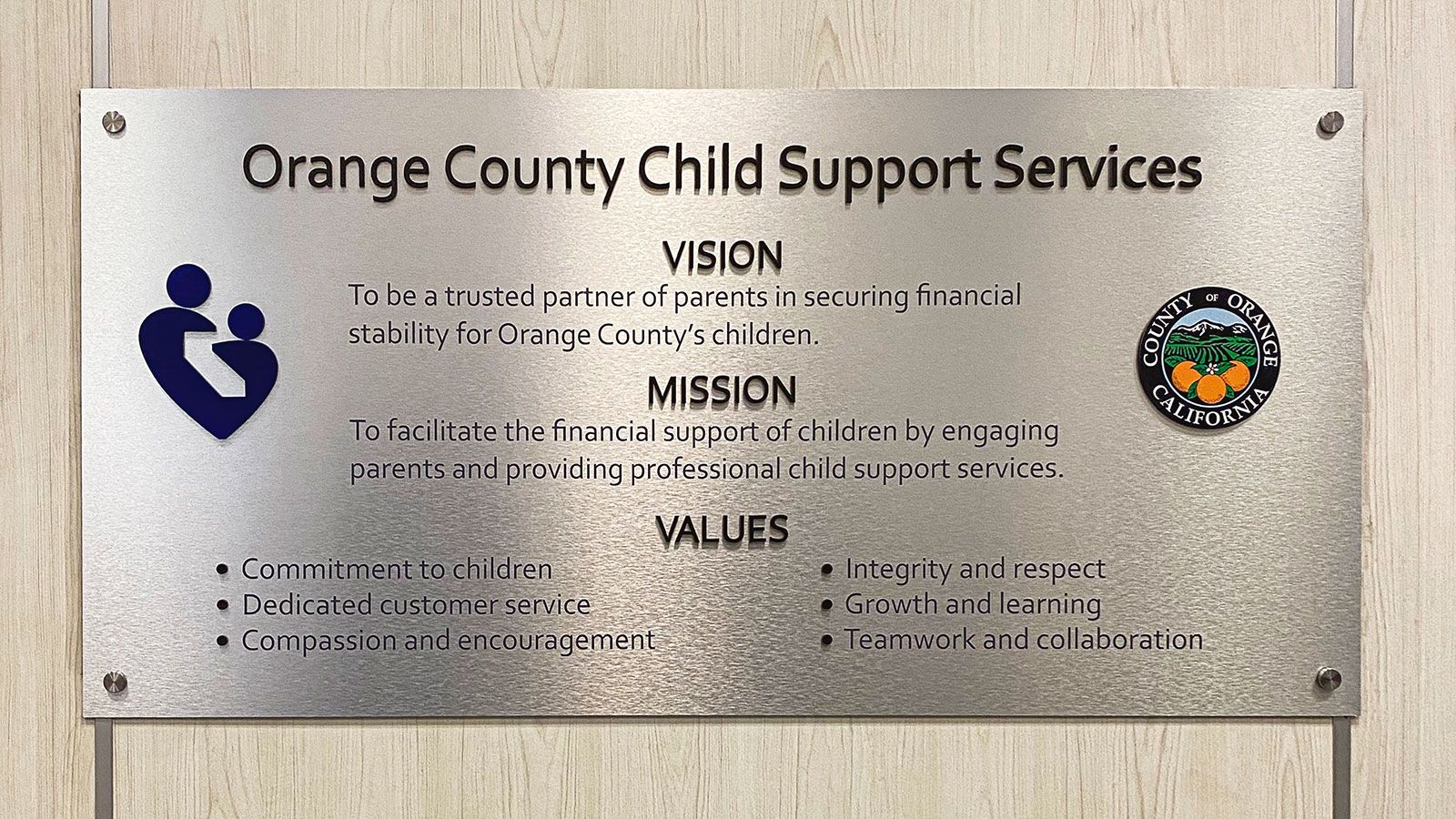orange county child support 3d letters