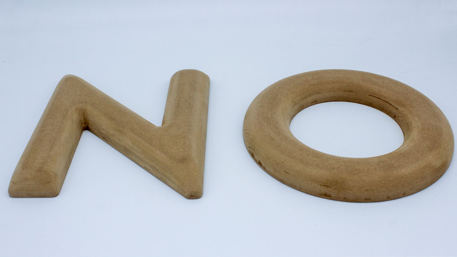 round edged cut out 3d letters