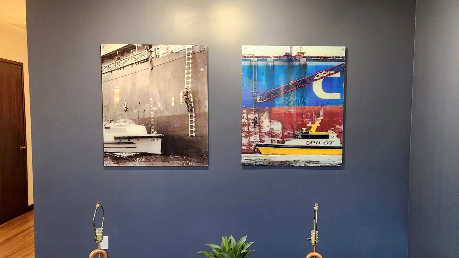 Attractive interior signs set up on the wall