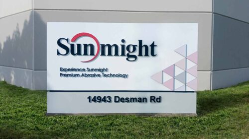 Sunmight USA Corporation outdoor sign installed outdoors