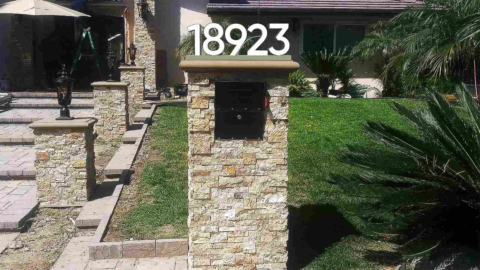 18923 outdoor 3d address sign