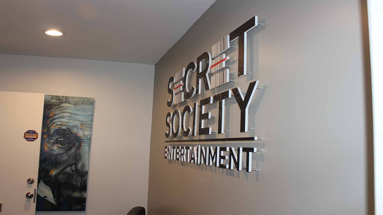 secret society acrylic indoor signs