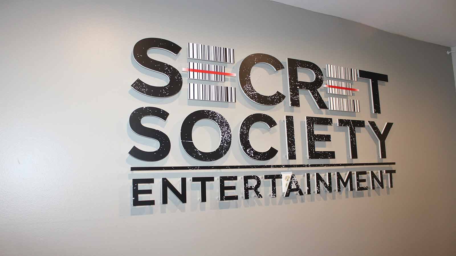secret society indoor acrylic signs