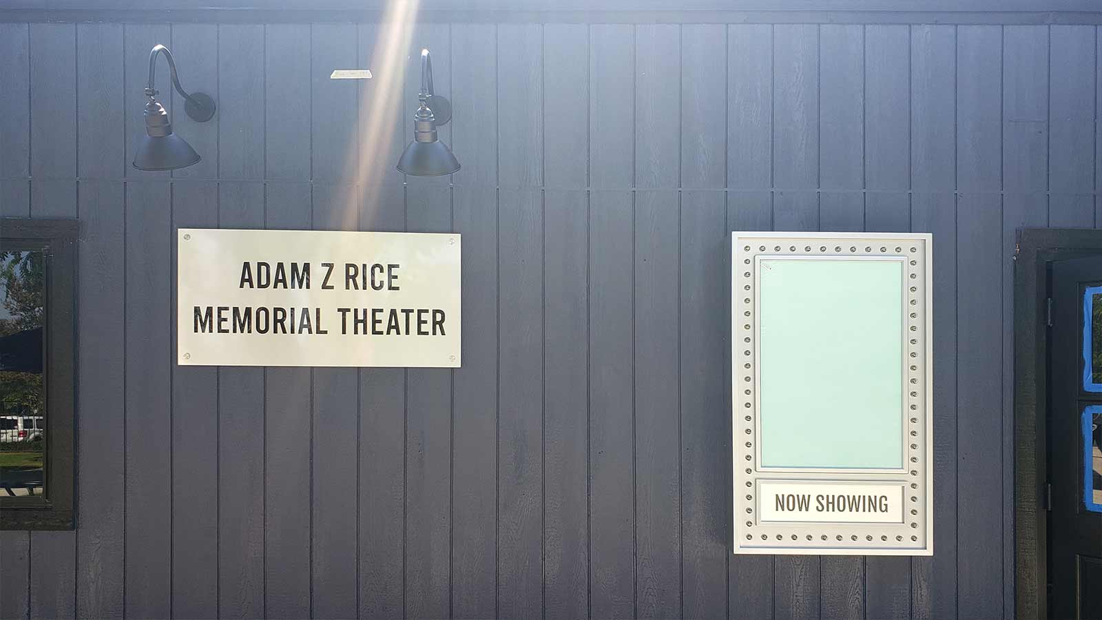 adam z rice memorial theater custom signs