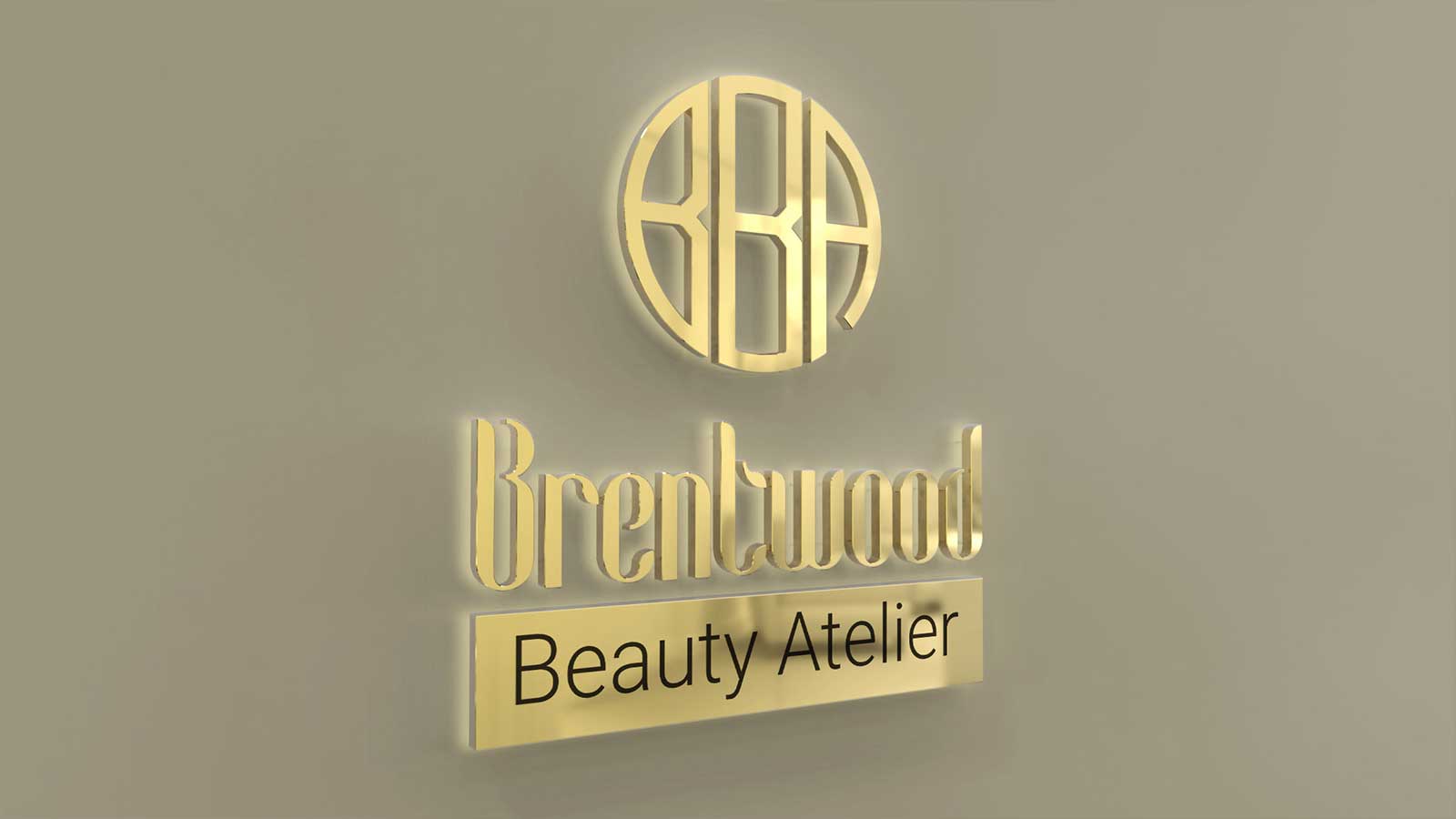 brentwood back illuminated sign