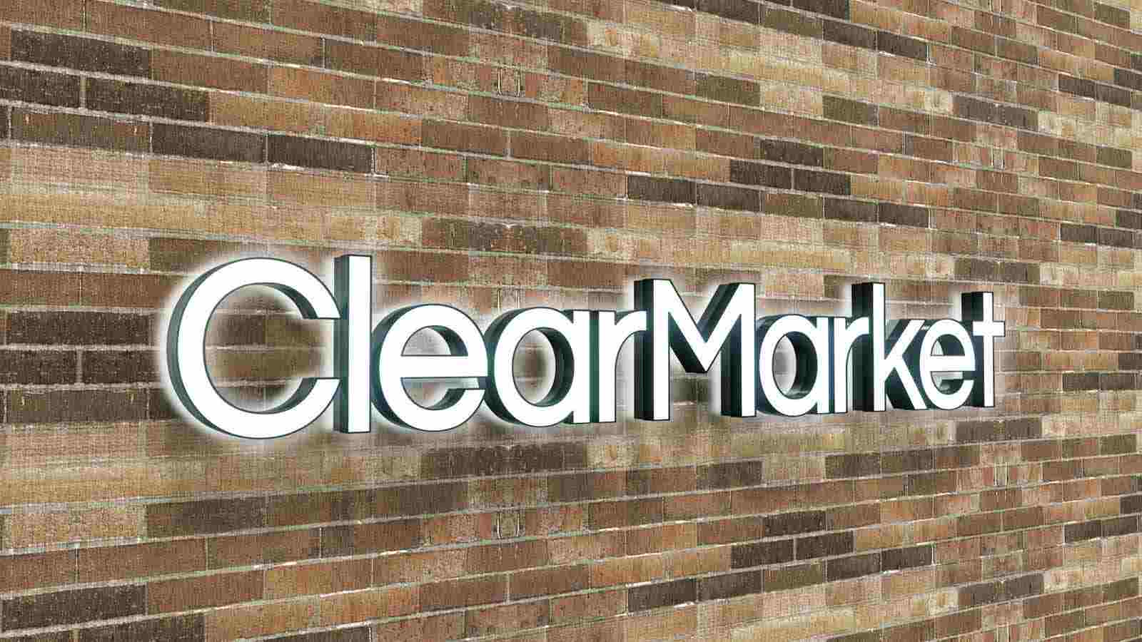 clear market channel letters rendering design