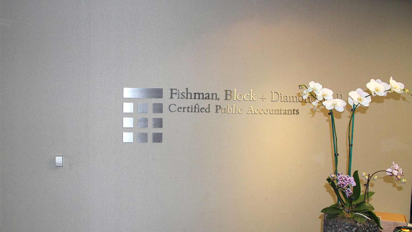 fishman block and diamond 3D letters