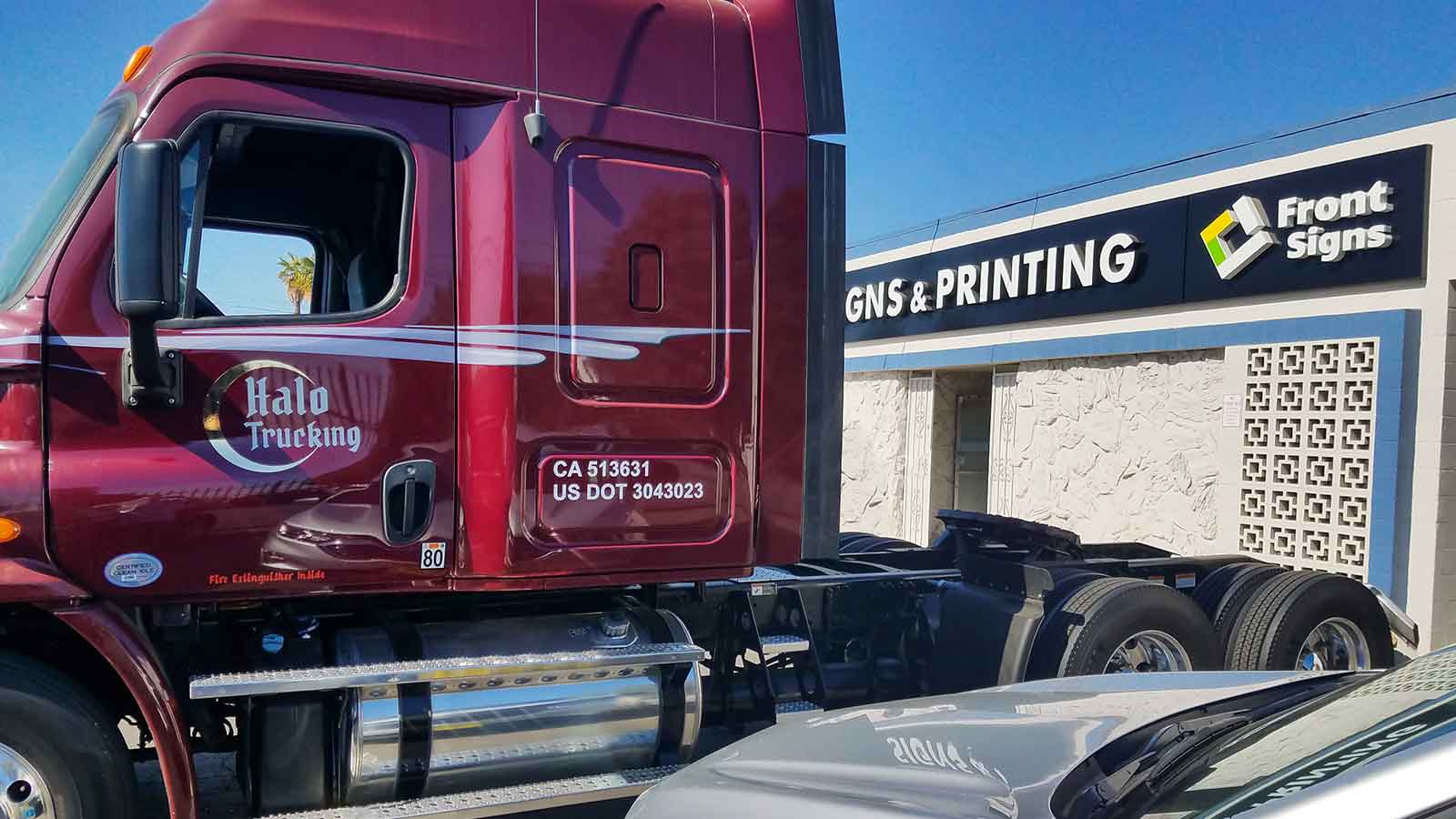 halo trucking vehicle wrap