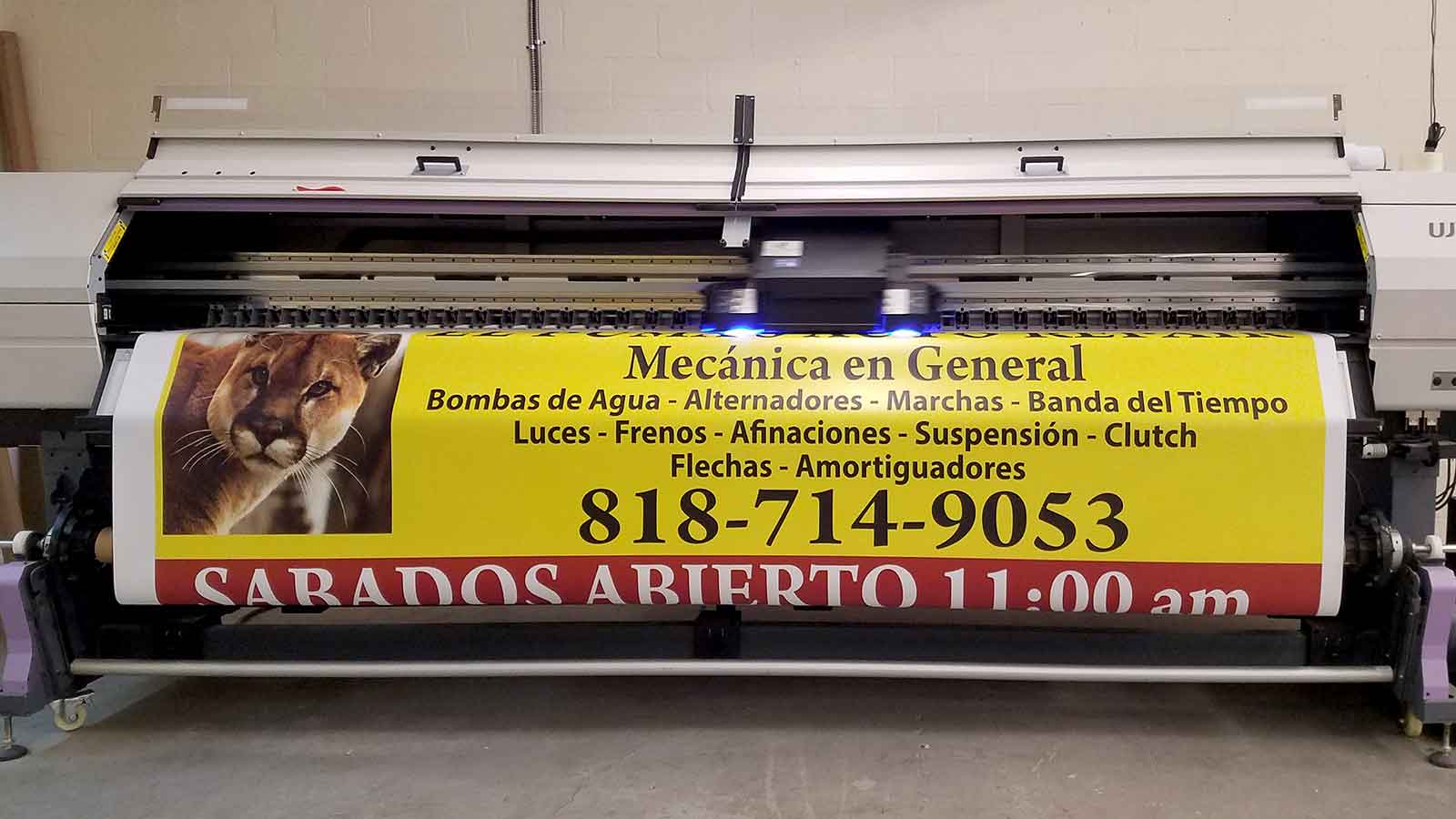 large promotional vinyl banner printing process