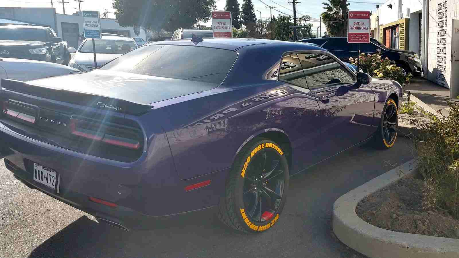 tire wrapping in memory of kobe bryant