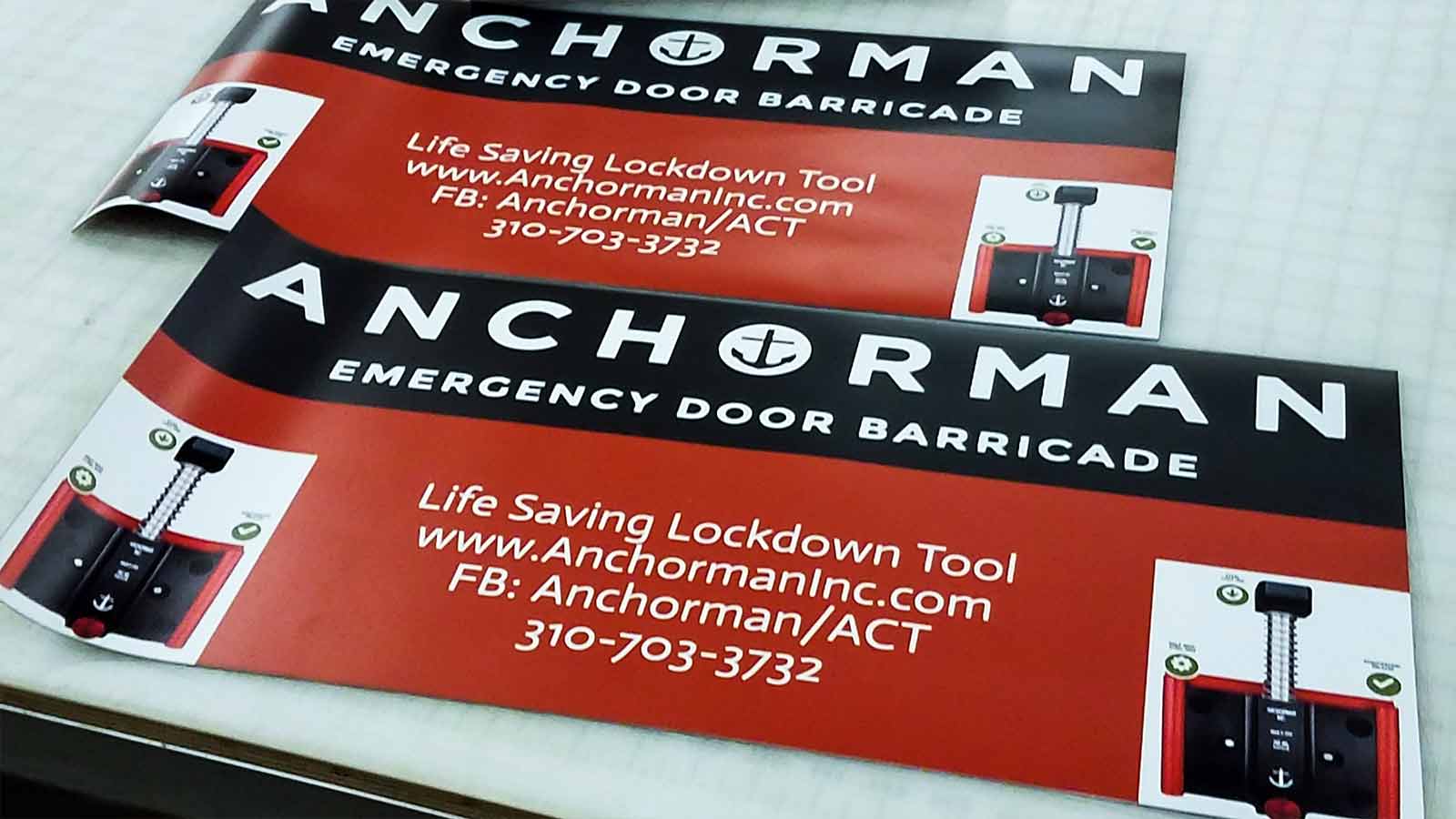 anchorman custom made magnet signs