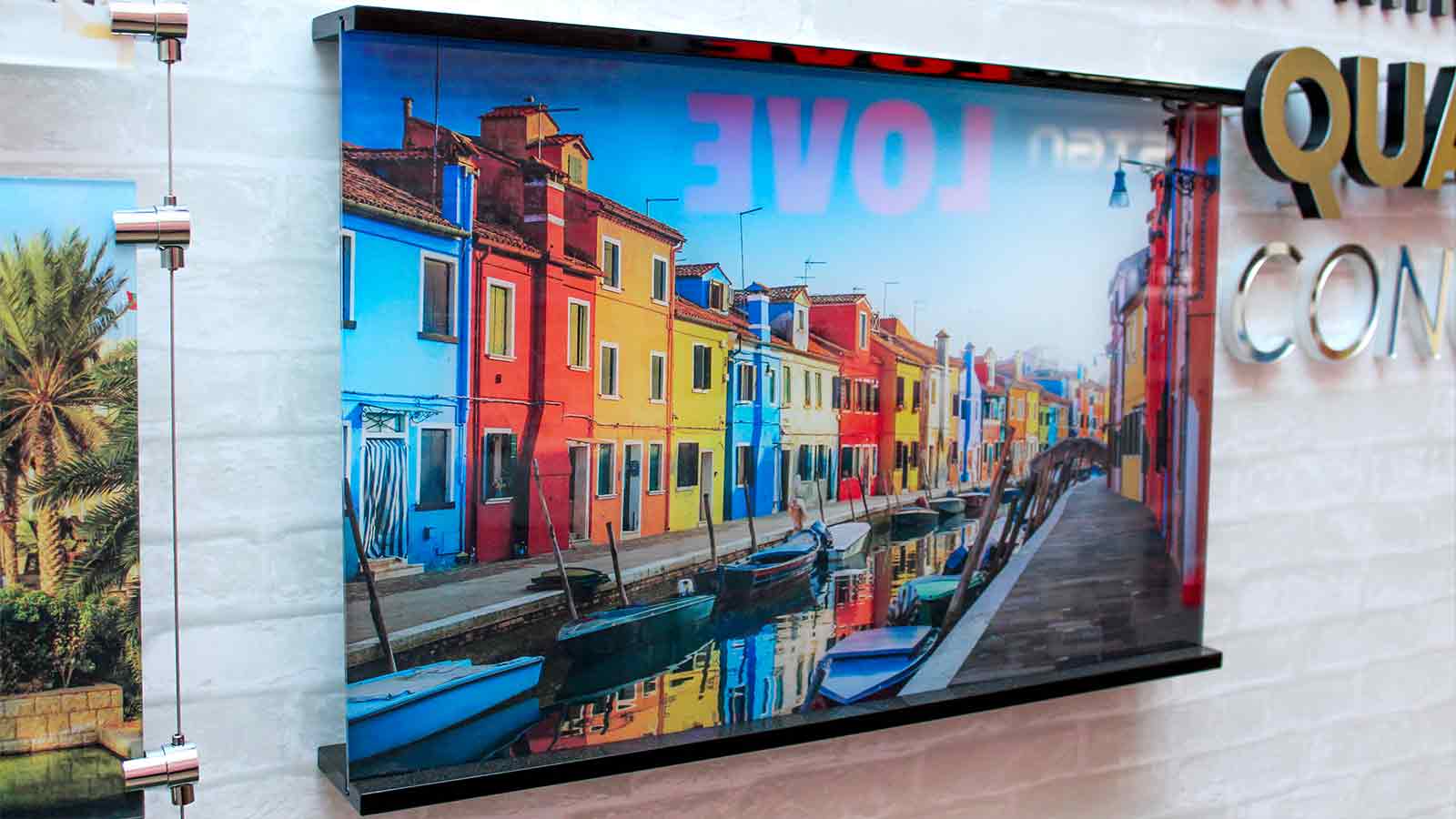 burano island decorative acrylic interior sign