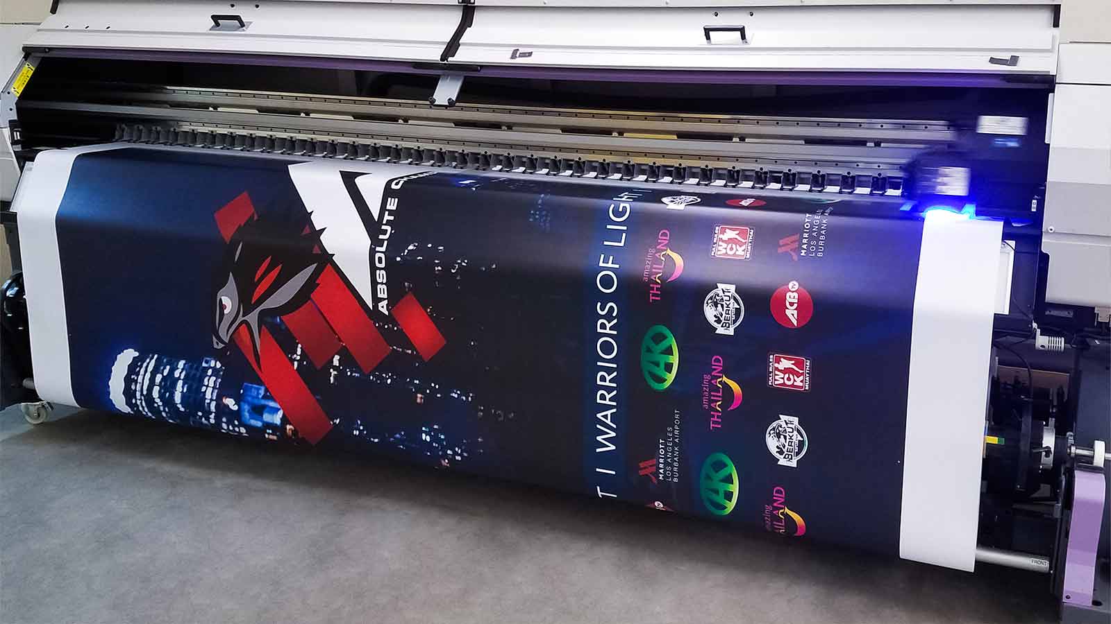 event banner large format printing process