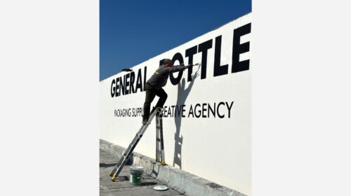 general bottle outdoor wall painting