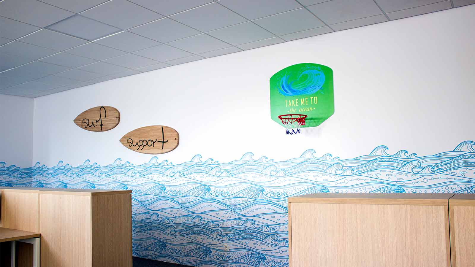 marine themed creative office signs