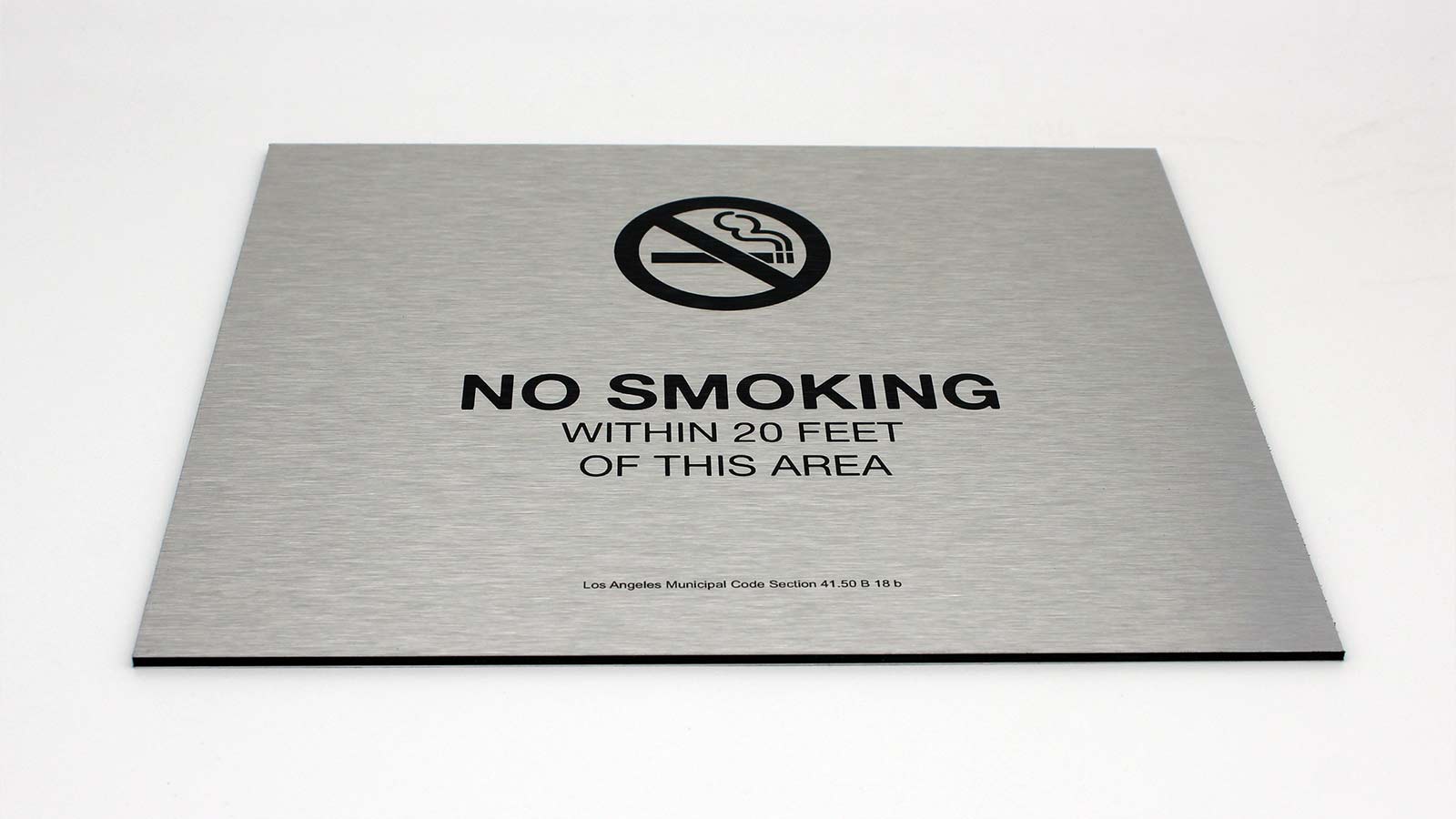 no smoking regulatory dibond sign