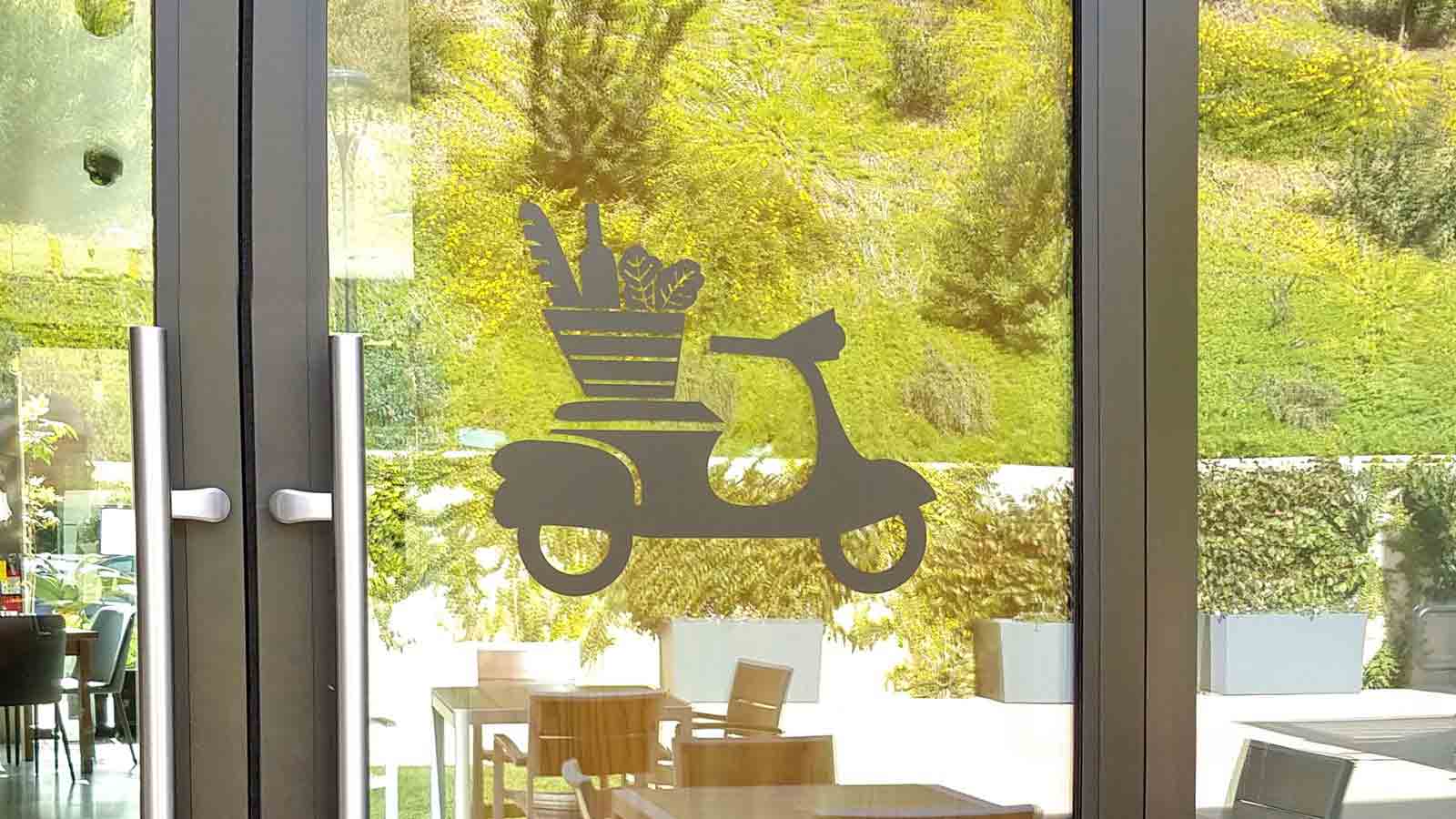 scooter custom window decal