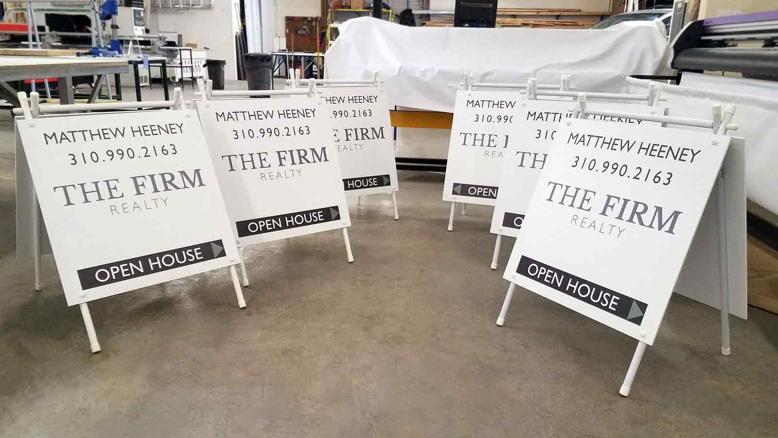 the firm realty custom sandwich boards