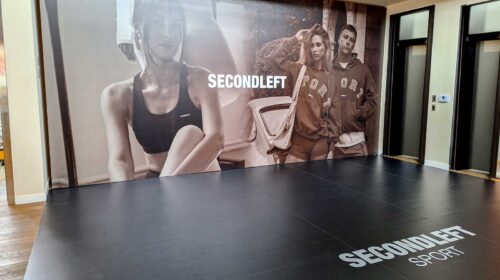 secondleft gym signs installed indoors
