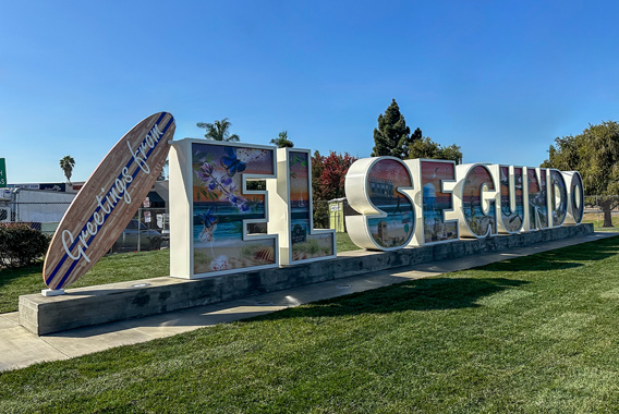 Front Signs, a sign making company – City of El Segundo landmark sign