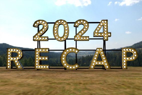 Front Signs, a sign company – a year-in-review blog visual for company project highlights