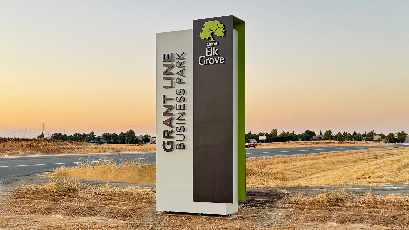 City of Elk Grove Aluminum Panel Box For Outdoor Branding