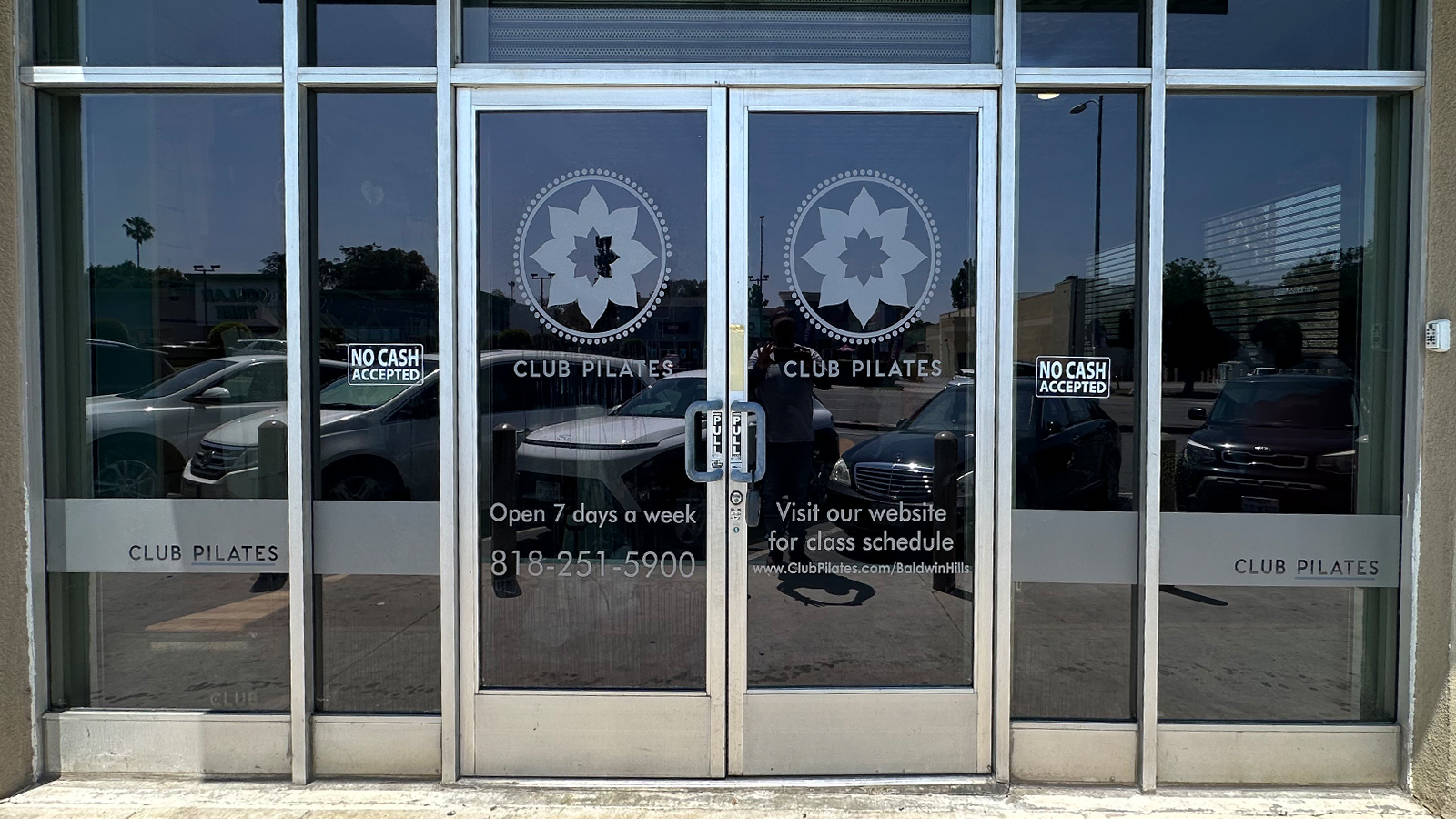 Club Pilates Window Installation For Promotional Purposes