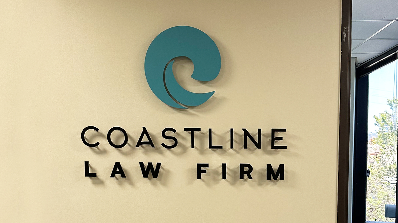 Coastline Law Firm Acrylic Branding Elements For Interiors