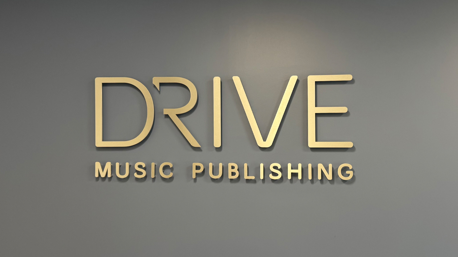 Drive Music Publishing Aluminum Letters For Interior Branding