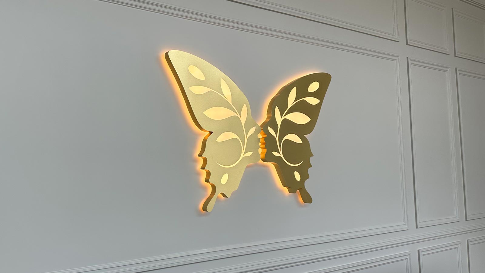 LA Beauty Aluminum Cut Out Solution For Interior Branding