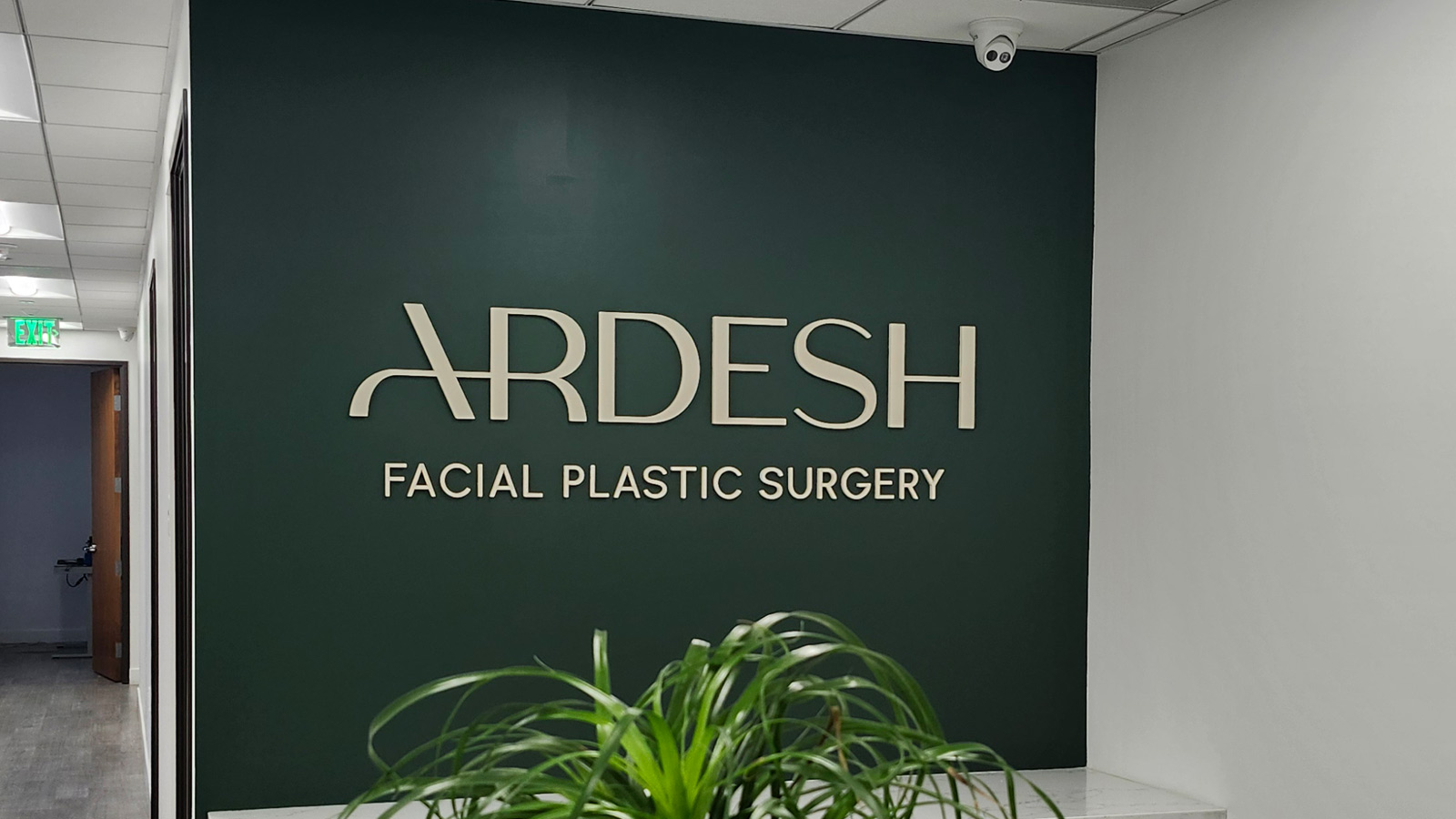 ardesh acrylic letters mounted on practice wall
