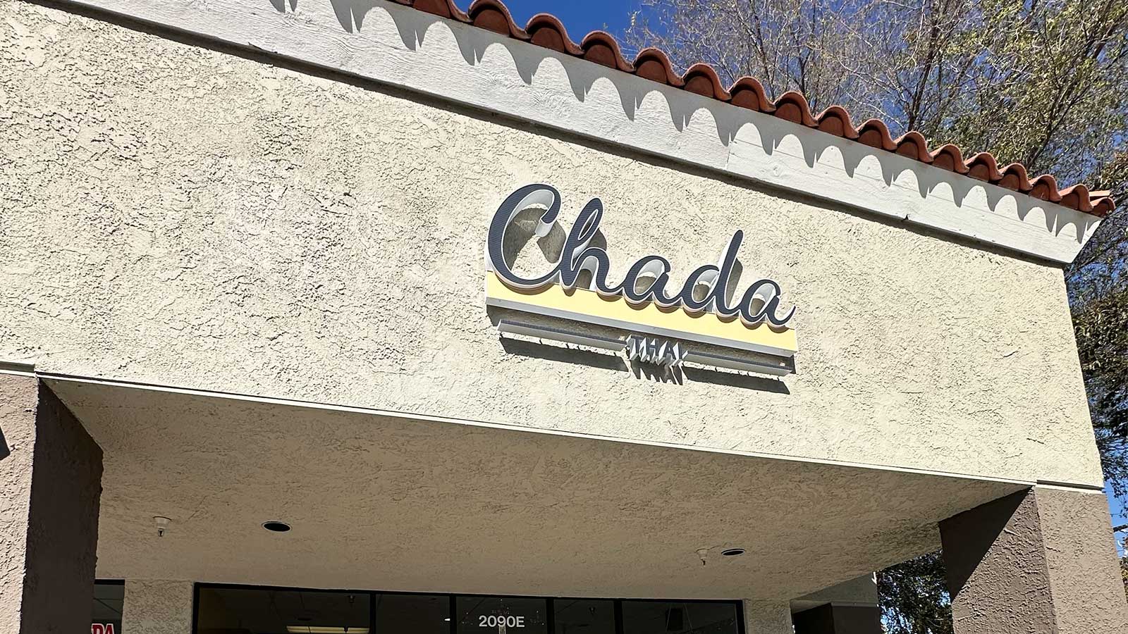 chada thai dual lit channel letters mounted on storefront